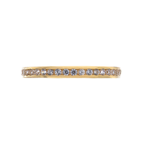 Anillo de oro 18 ktes con circonias. Anillo de oro 18 ktes con circonias.