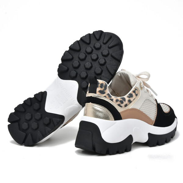 23130801 - VIA MARTE BEIGE/NEGRO