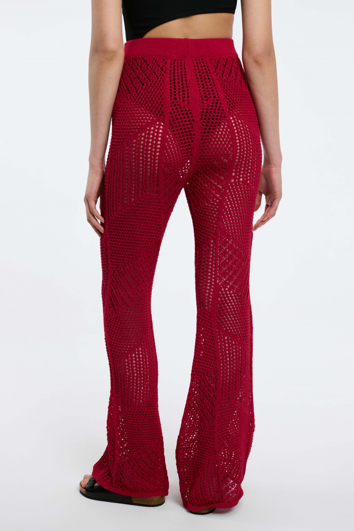 Pantalón Patchwork Burdeos