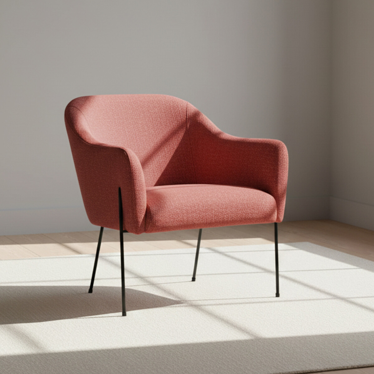 BUTACA - TELA-Y-METAL NARANJA BERNA TERRACOT 