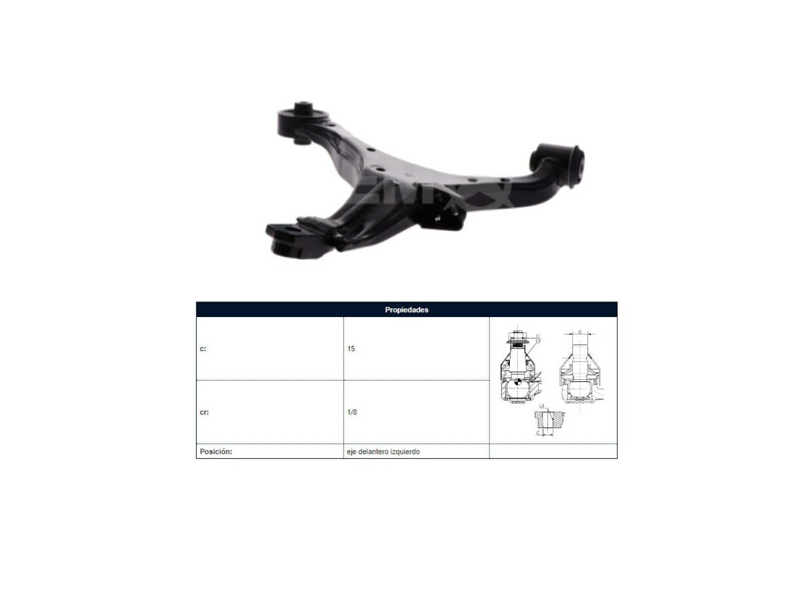 Parilla De Suspension Delantera Honda Crv 02-06 Izq 