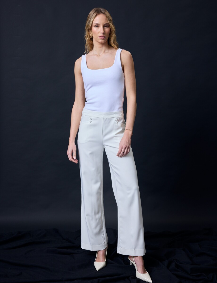 Pantalon Relaxed & Wide Leg - Crudo 