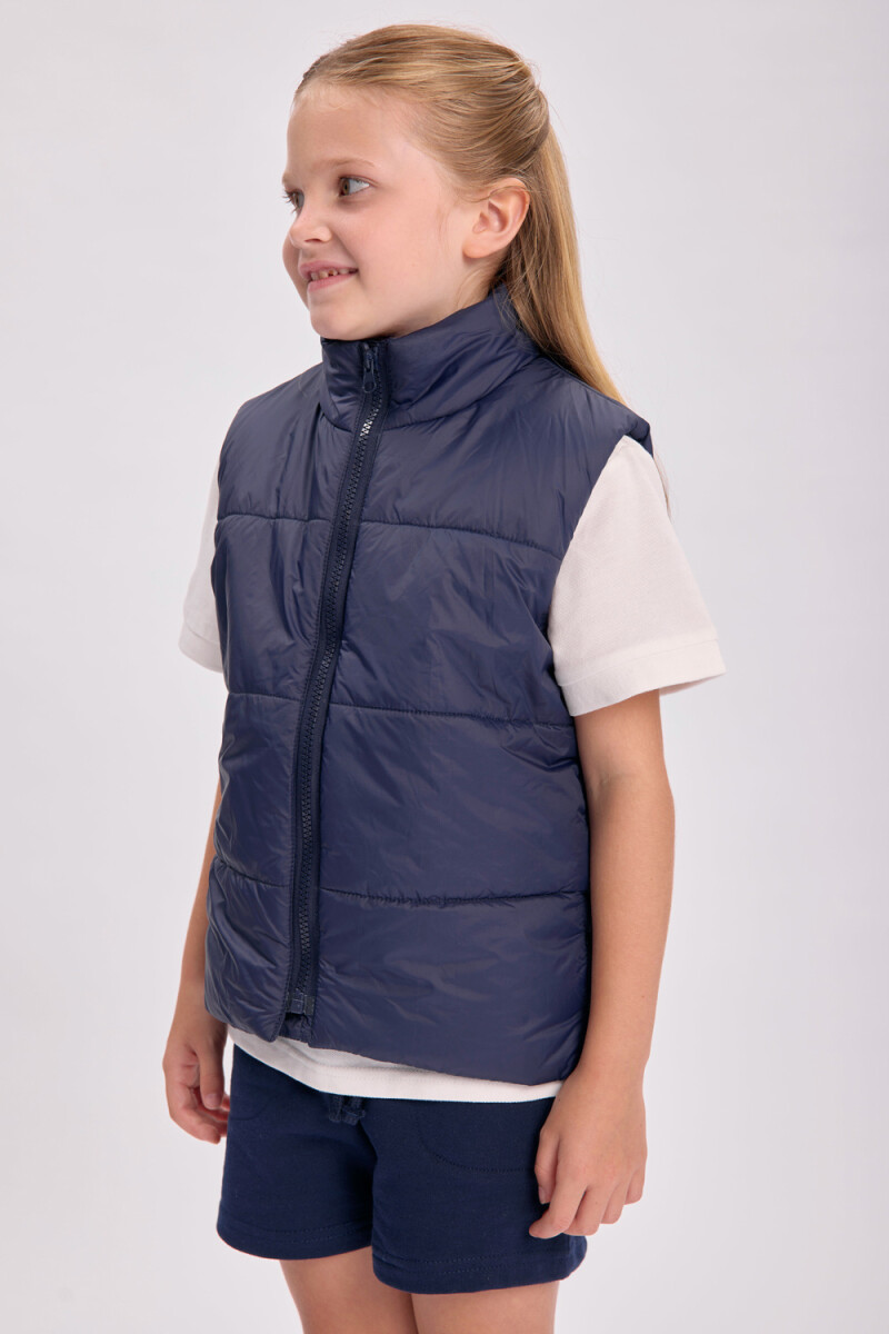 Chaleco unisex inflado Azul Marino