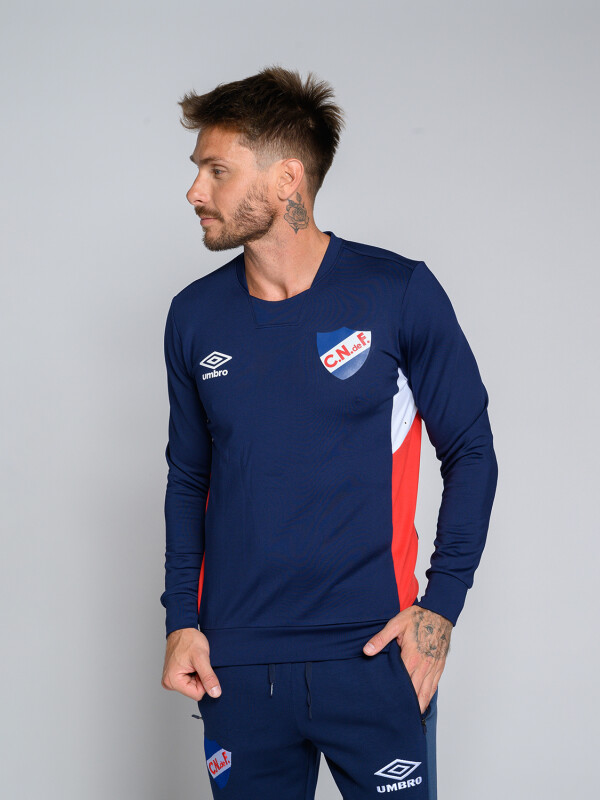 BUZO PREMIER CNdeF Nacional Hombre Azul Marino, Blanco, Rojo