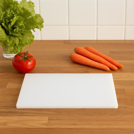 Tabla de Polietileno Blanca 30 x 45 x 2,54 cm Tabla de Polietileno Blanca 30 x 45 x 2,54 cm