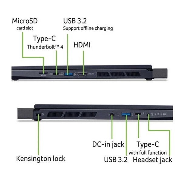 Notebook Acer Predator Ultra 7 16gb Ram 1tb Ssd Rtx4070 NOTEBOOK ACER 79UB ULTRA 7/16/1/4070