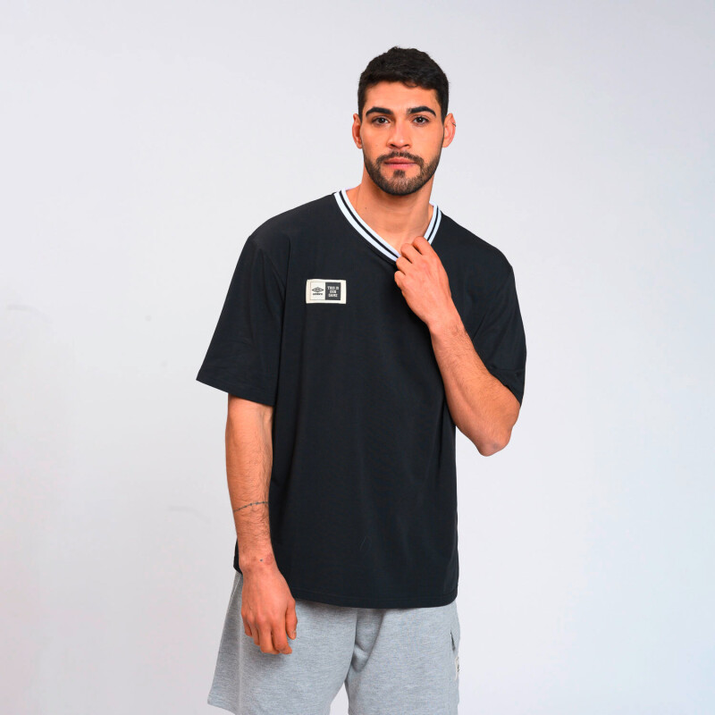 Camiseta University de Hombre Negro