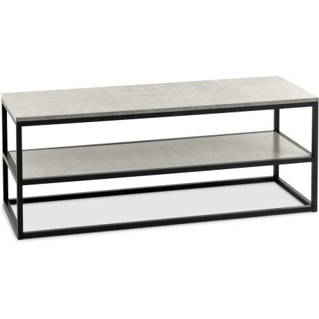 Mueble Tv Dokkedal 1 Estante Hormigon/Negro