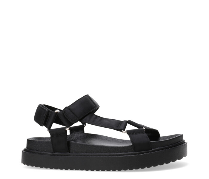 Sandalia CAICOS de tela con velcro Black