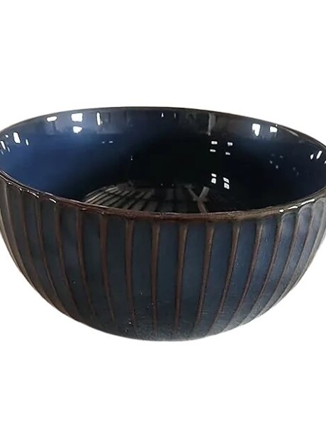 BOWL CERAMICA D14CM FACETADO AZUL BOWL CERAMICA D14CM FACETADO AZUL