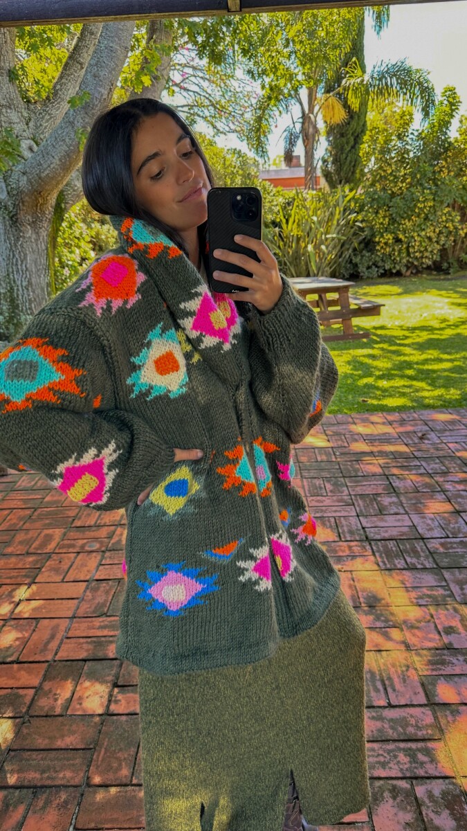 Saco Sony Lana - Verde Seco 
