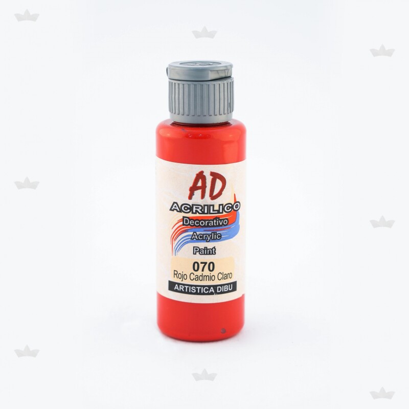 ACRILICO DECORATIVO ROJO CADMIO CLARO 60 ML ACRILICO DECORATIVO ROJO CADMIO CLARO 60 ML