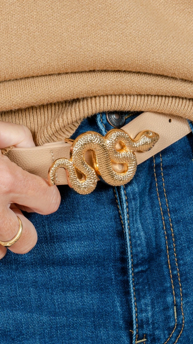 Cinto Serpiente - Beige 