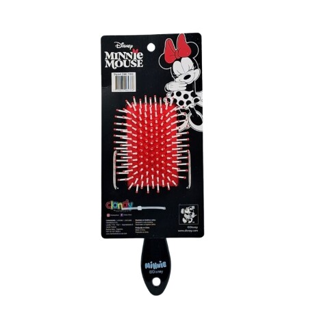 Cepillo para cabello línea Disney Minnie rojo y negro