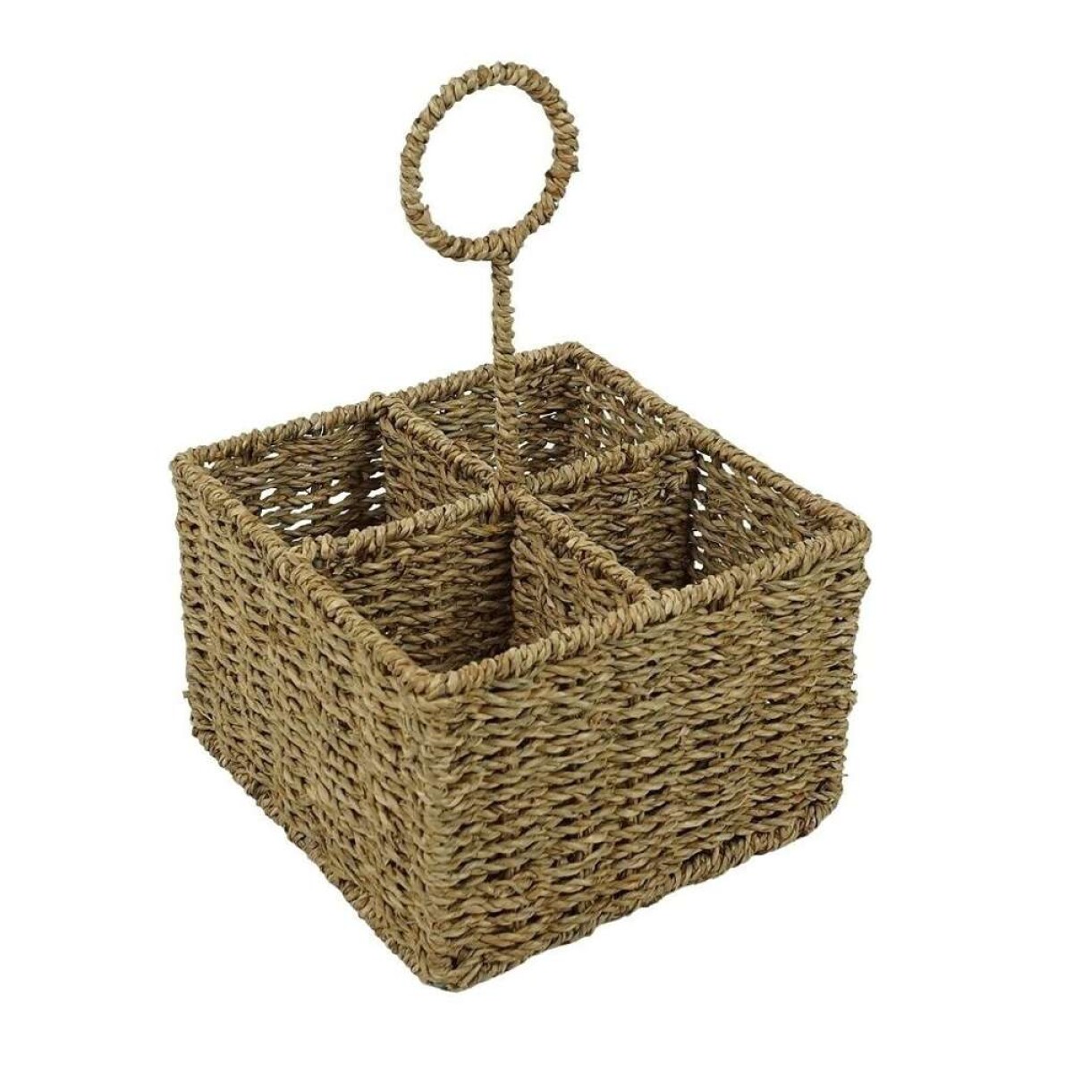 Organizador 4 Div 20X20Xh15Cms - Fibra Natural 