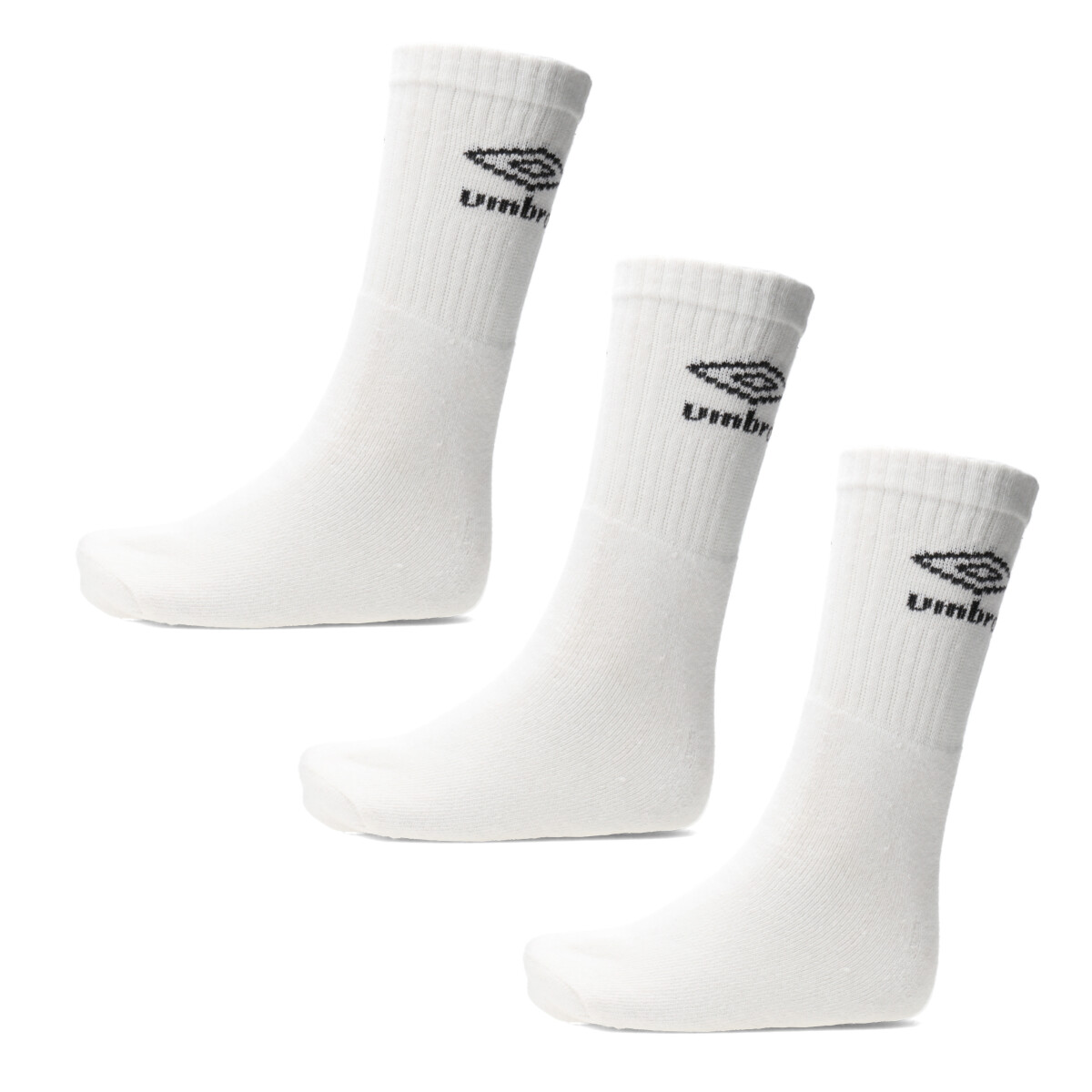 Medias Unisex Umbro x3 Sport - Blanco 