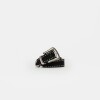 Cinturon North En Efecto Cuero Negro