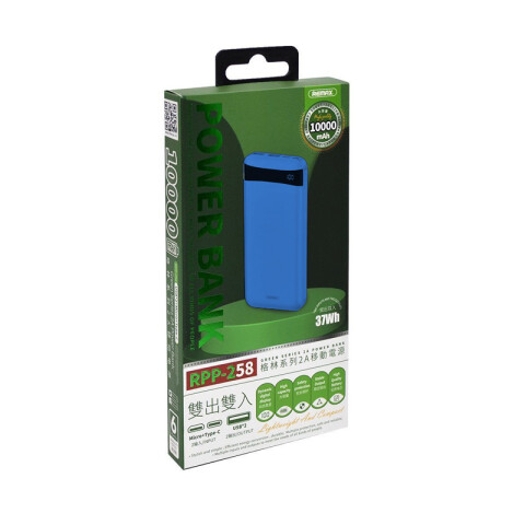 Power Bank Remax 10.000mah RPP-520 Azul Unica
