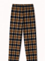 PANTALON PIJAMA FLANNEL MARRON MEDIO