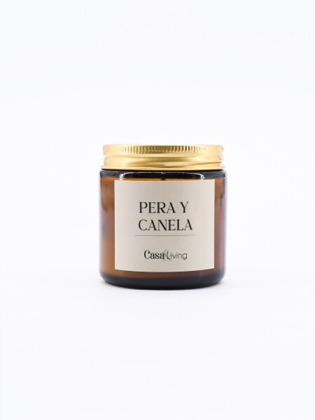 VELA PERA Y CANELA BLANCO