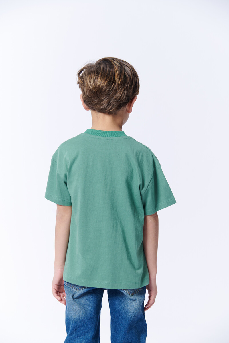 Remera Manga corta Oversize Verde