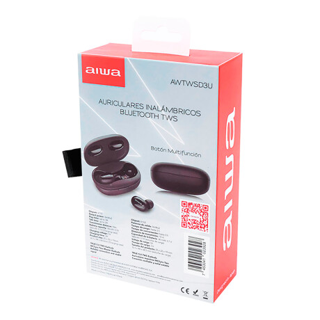 Aiwa Auriculares Inalámbricos AWTWSD3U Bluetooth Tws 001