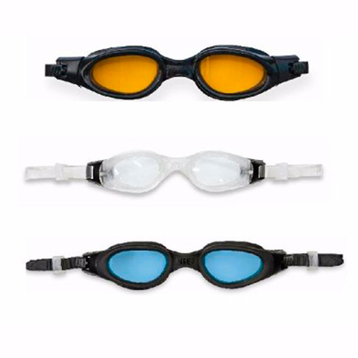 INTEX LENTES DE NATACION PROFESIONALES PRO MASTER LATEX FREE TEMPLADOS EDAD +14 
