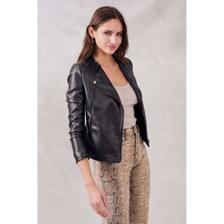 Campera Cuero Vegano Negro