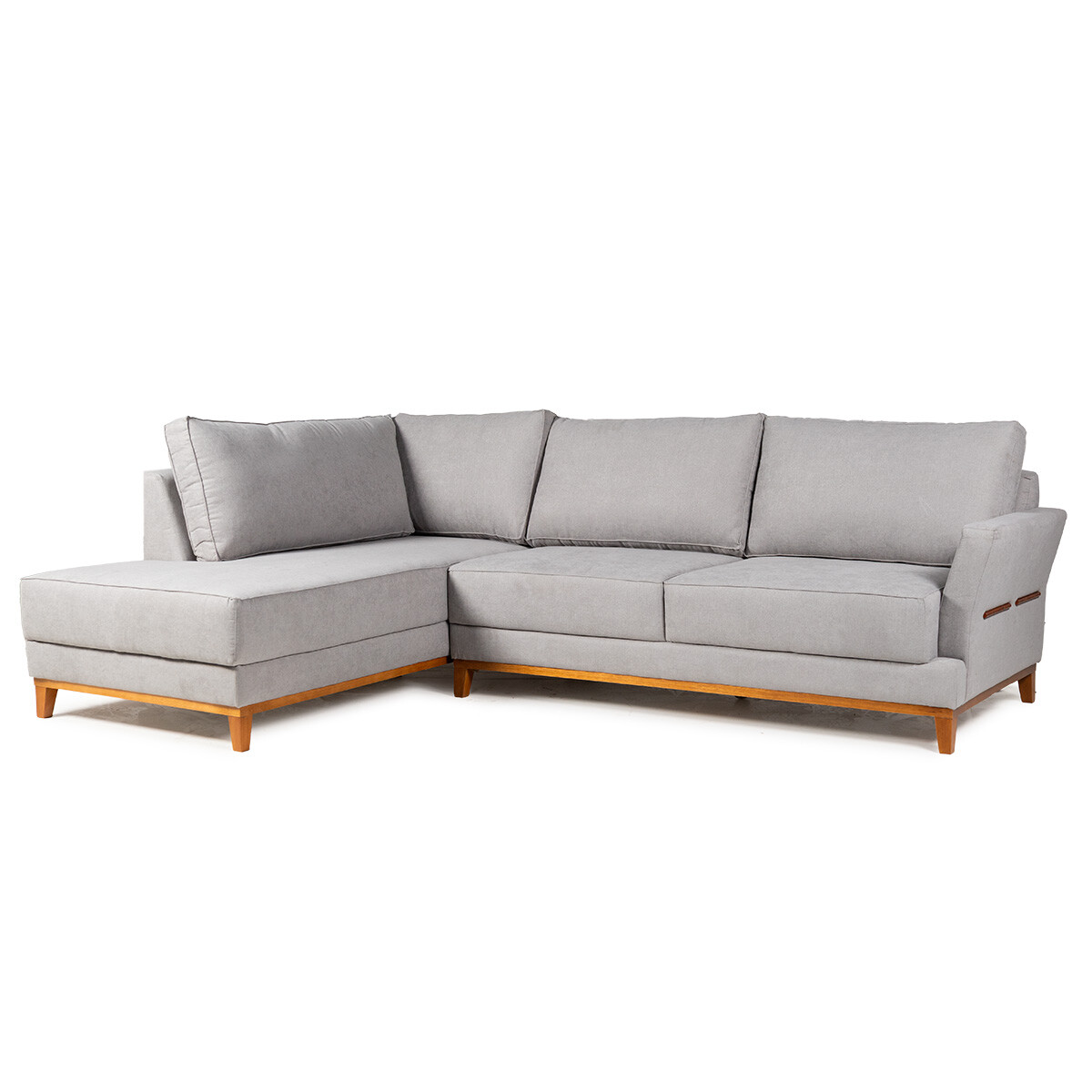 Rinconera Amadeus Chica - Tela Microfibra - Chaise Izquierdo - 2159 (Gris) 