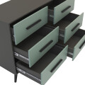 COMODA MODELO FINLANDIA COLOR GRAFITE/VERDE Comoda Modelo Finlandia Color Grafite/verde
