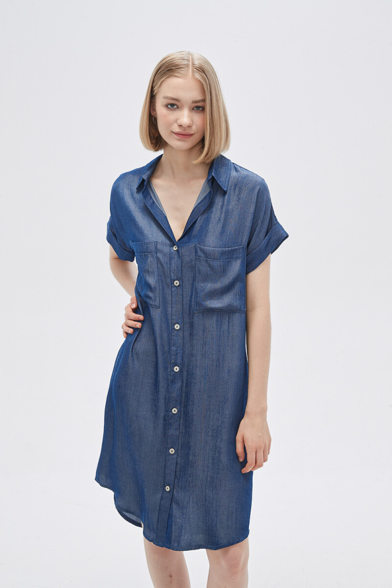 Vestido Lemos - Azul Medio 