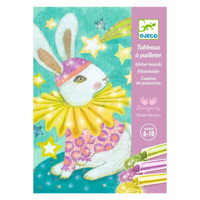 Cuadros de purpurina Carnaval de Animales Djeco Cuadros de purpurina Carnaval de Animales Djeco