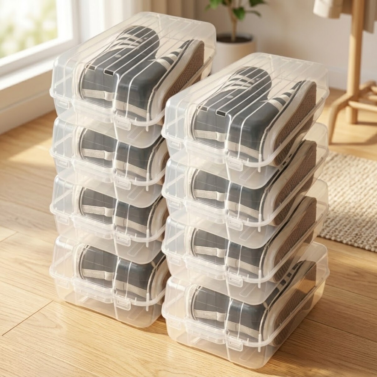 Setx 8 Caja de Zapatos - TRANSPARENTE 