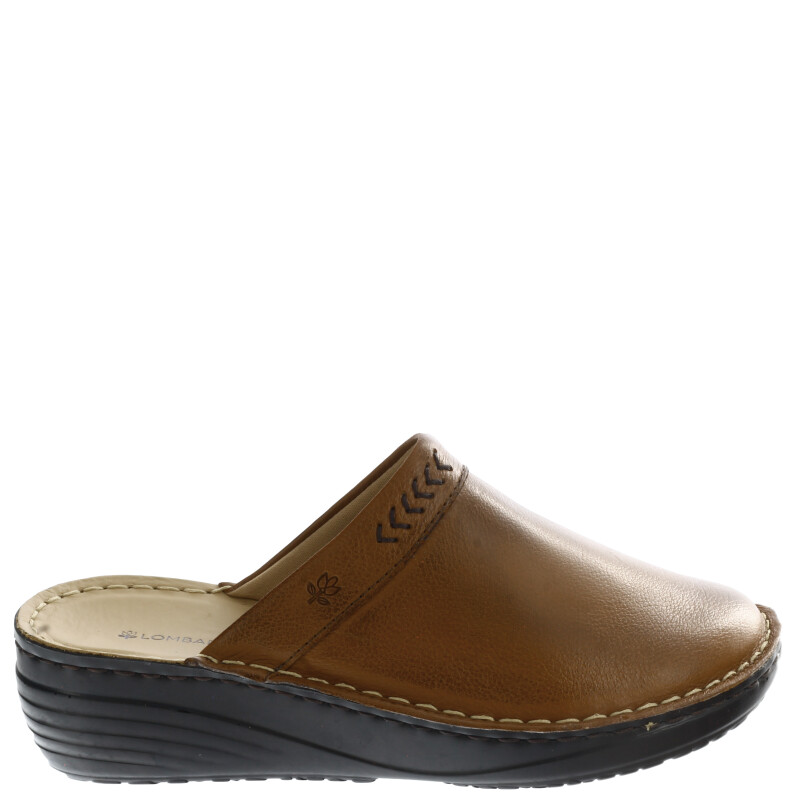 Zuecos de Mujer Lombardino Casual Marrón Whisky