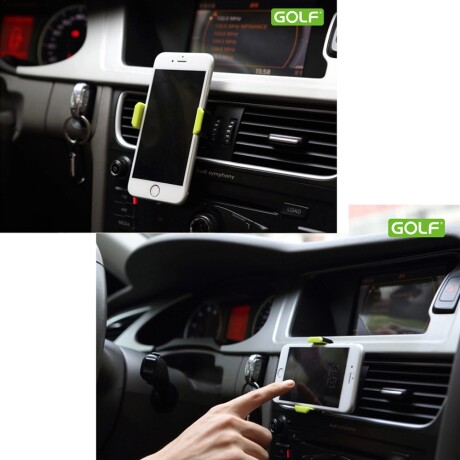 Soporte de Celular de 360° para Ventilación de Auto Golf GF-CH01 Gris