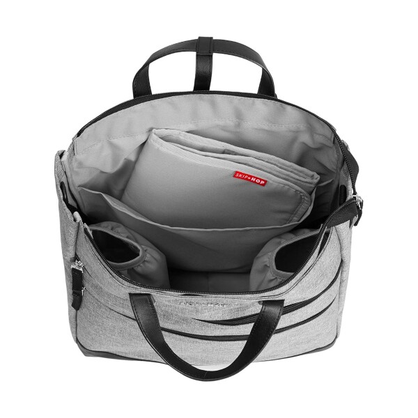 BOLSO MATERNAL SKIP HOP TRIO CONVERTIBLE 03 Griscombinado