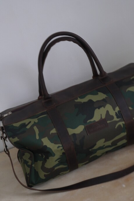Bolso Sport XL Chocolate / Camuflado