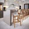 Silla Alta Barra Manhattan Tela/rattan Silla Alta Barra Manhattan Tela/rattan