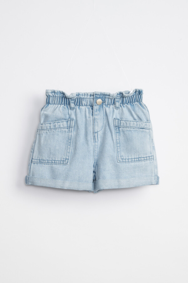 Short Jean Paper Bag Celeste