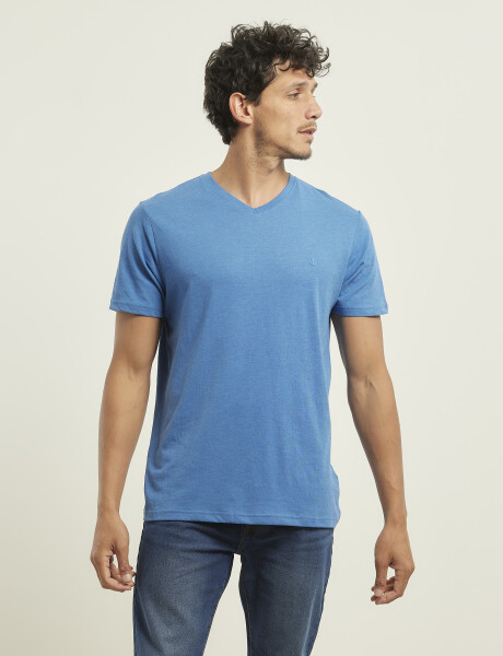 T-shirt Navigator Azul Piedra Melange