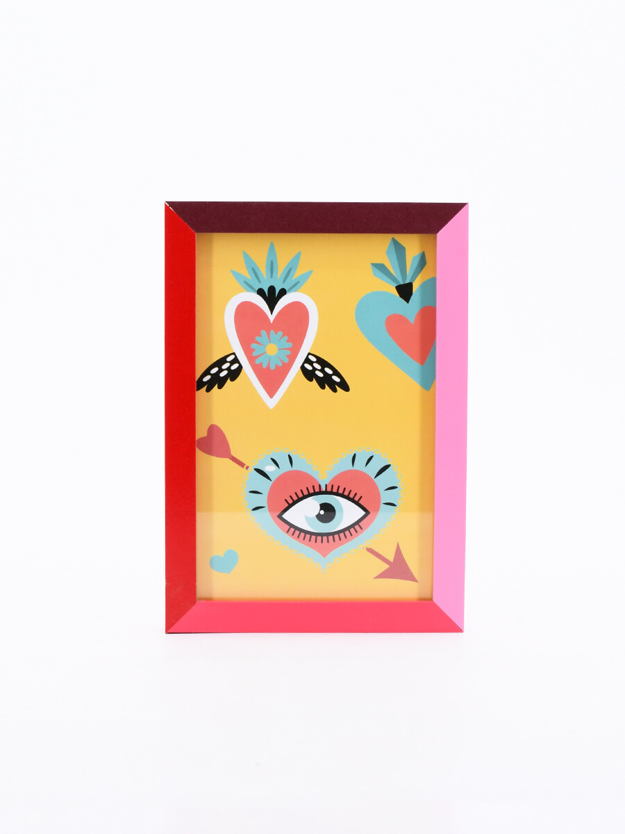 CUADRO OJO CORAZON - ESTAMPADO 1 