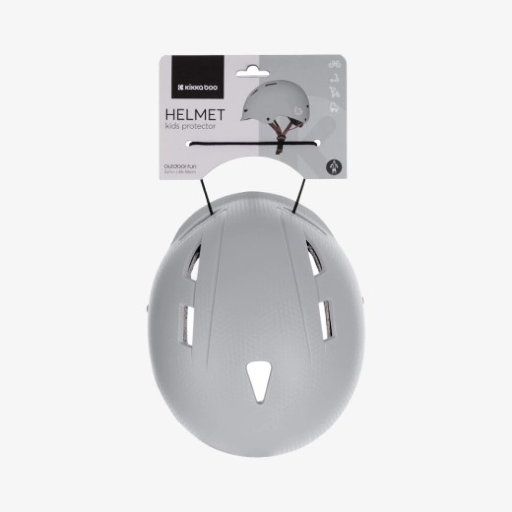 Casco seguridad para niños KIKKABOO gris