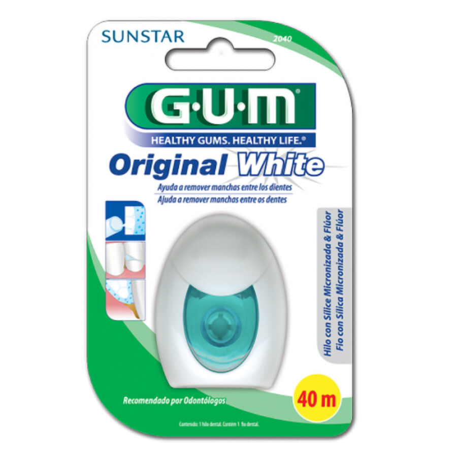 Hilo Dental Blanqueador 2040 GUM Hilo Dental Blanqueador 2040 GUM