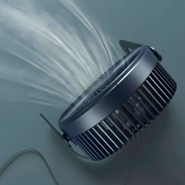 Ventilador De Escritorio Portatil Inclinable 14,5 Cm Usb Color Azul