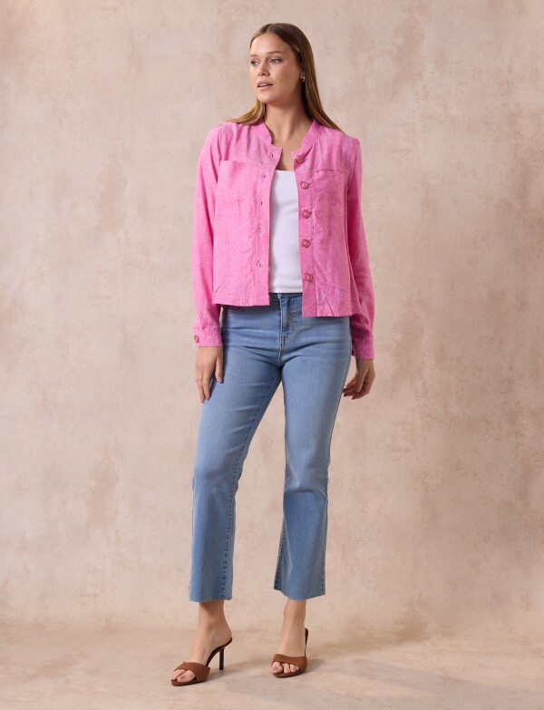 Chaqueta Lino ROSA