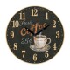 Reloj de pared mdf D28,8x3,5 cm FRESH COFFEE