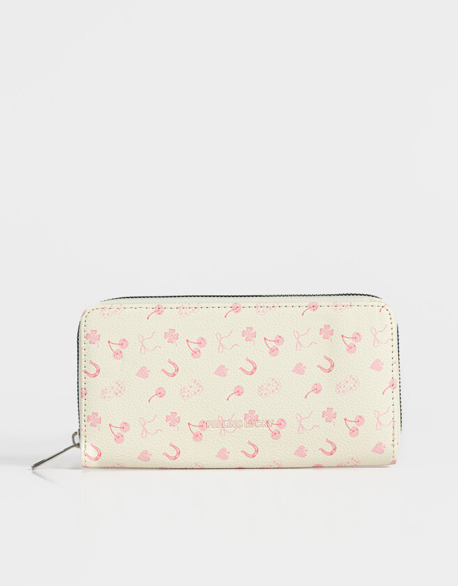 Ficheros Billetera Fichero Estampada - Blanco Crudo