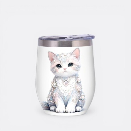 Mate Diseño Animal Aluminio Gato