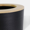 BASURERO PLAST NEGRO/BAMBU 20X26CM Unica