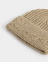 Gorro Gorro Tejido Bordado - Marron Beige